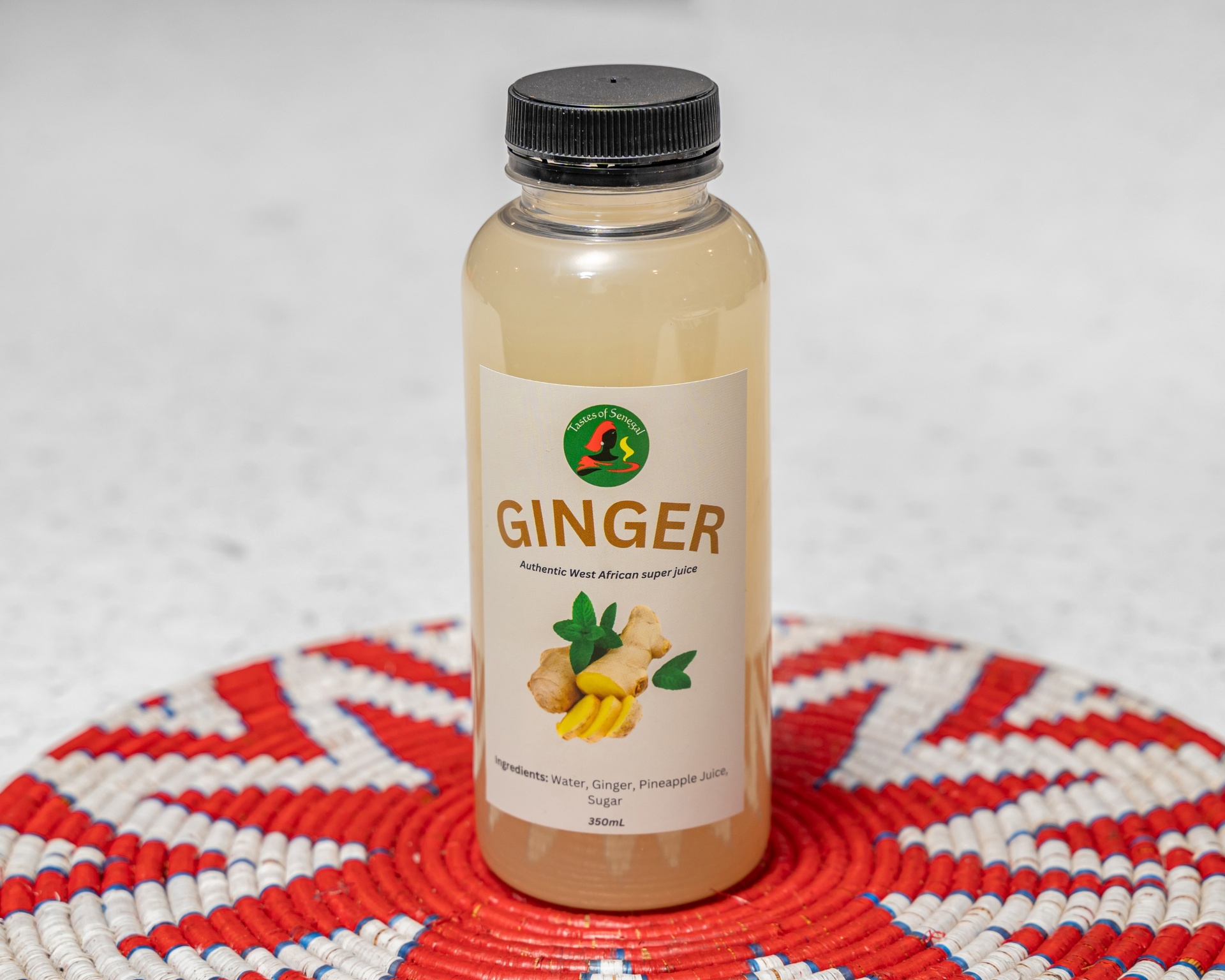 Ginger juice bottle