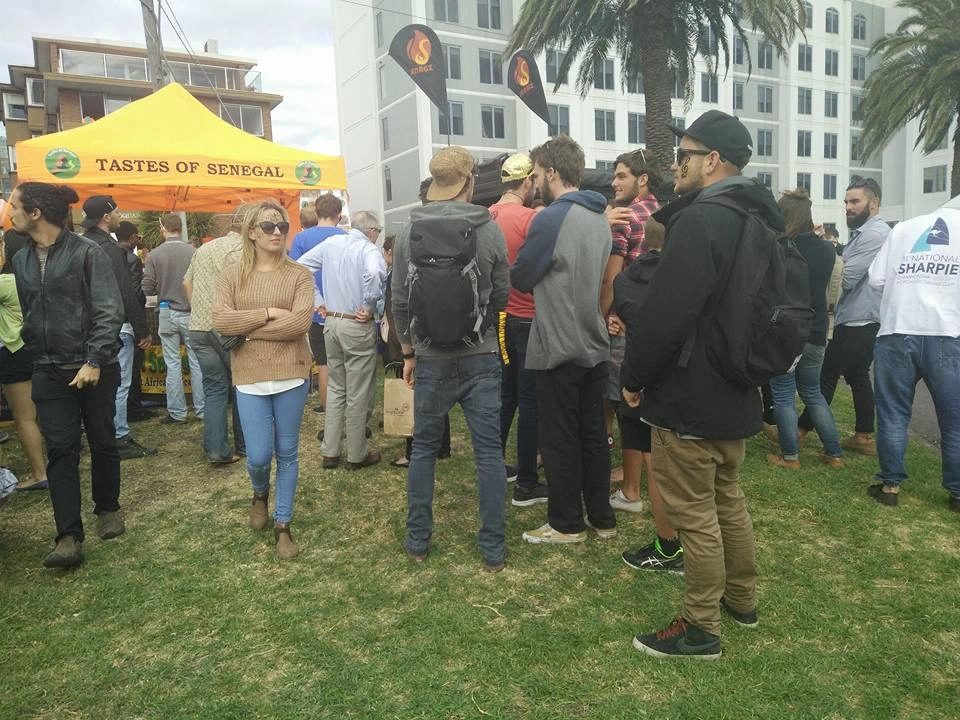 Senegalese food stall at a public event